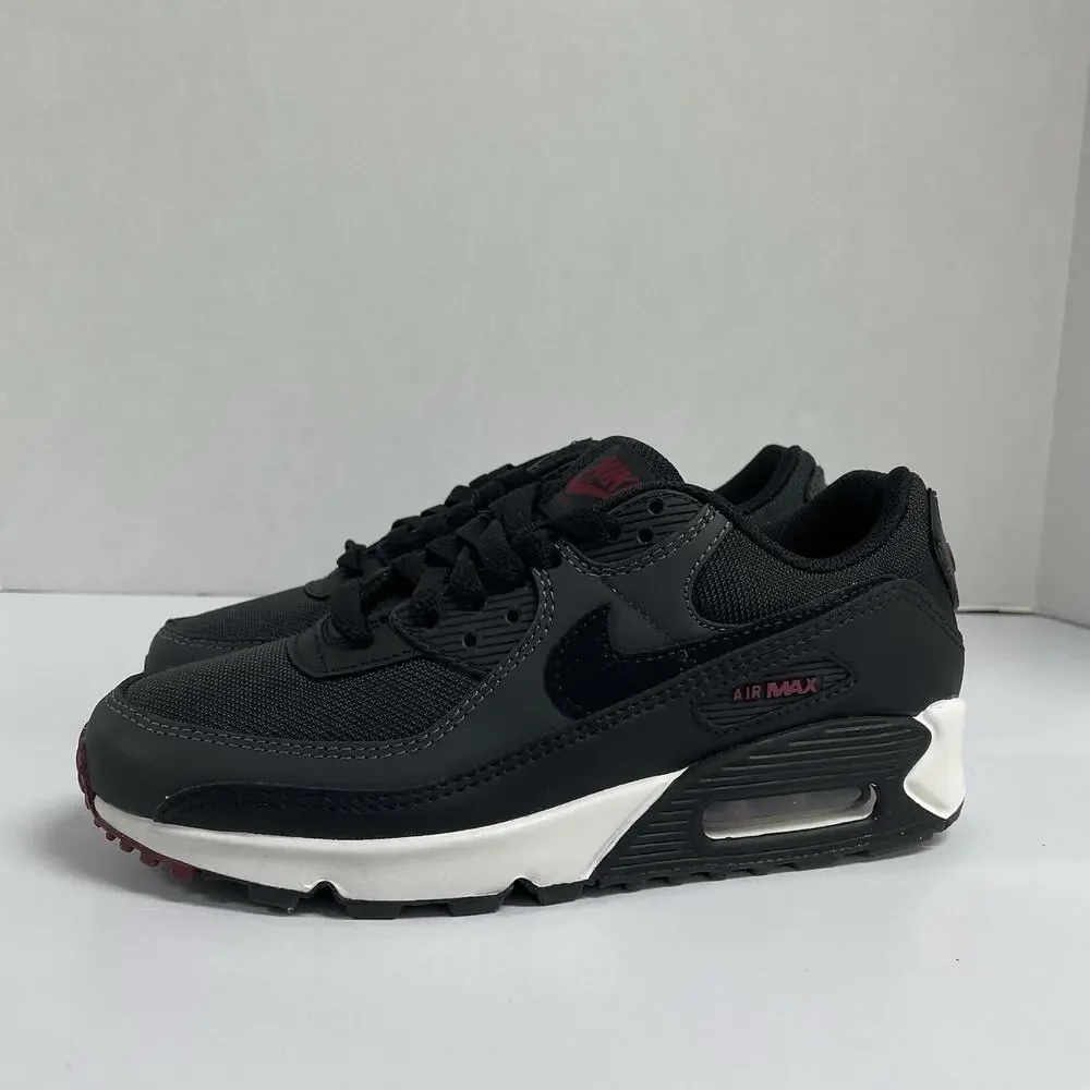Nike Air Max 90 Anthracite Team Red DQ4071 001 Size 6 Men Size 7.5 Women Black